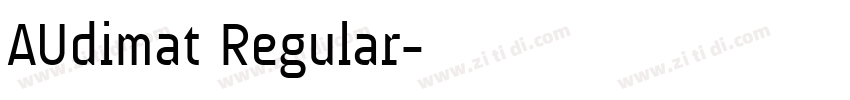 AUdimat Regular字体转换